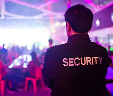 Les agents de sécurité lors d’un événement